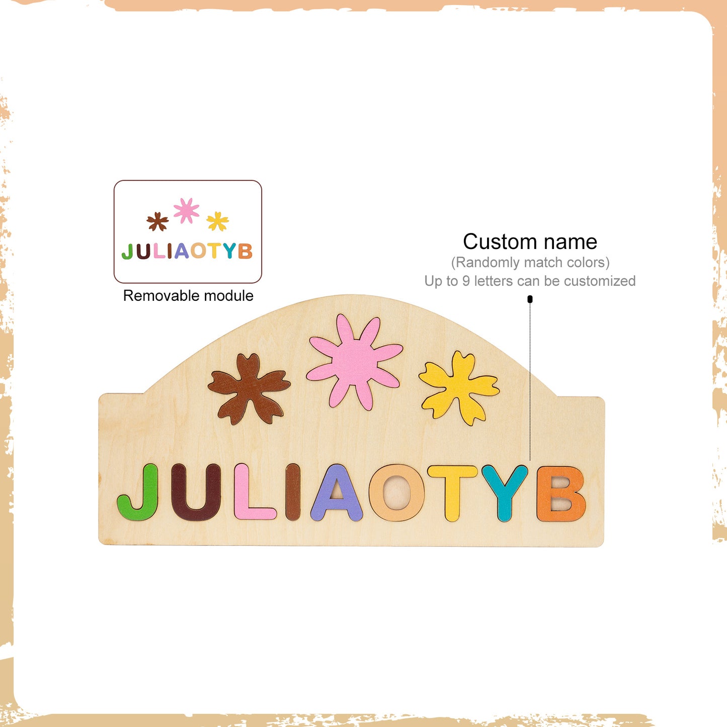 Personalized Baby Name Wooden Puzzle