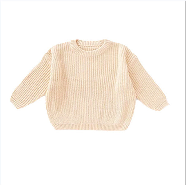 Children's Pure Cotton Embroidered Christmas Sweater
