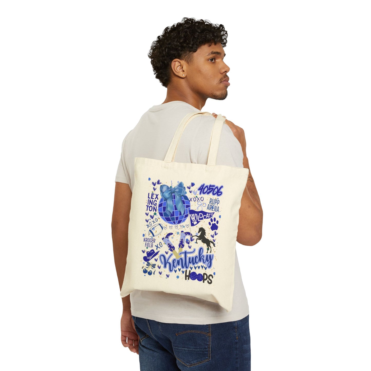 Kentucky College Pride Tote Bag, University Tote, Canvas Tote, School Spirit Gift, Reusable Grocery Bag, Kentucky Fan Merch