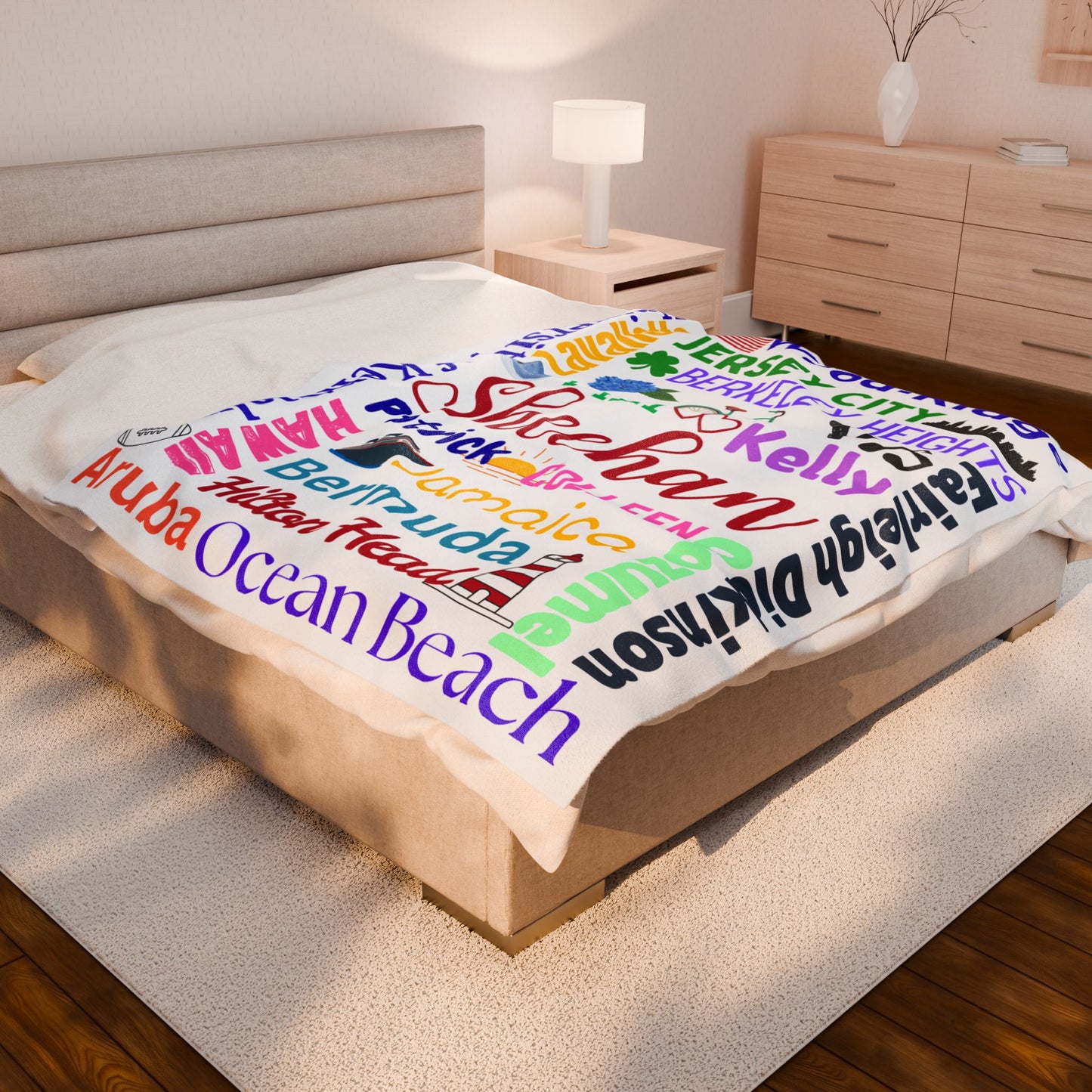 The Memory Lane Blanket Personalized Family Travel Blanket Custom Places We ve Been Adventure Map Throw Sentimental Family Gift