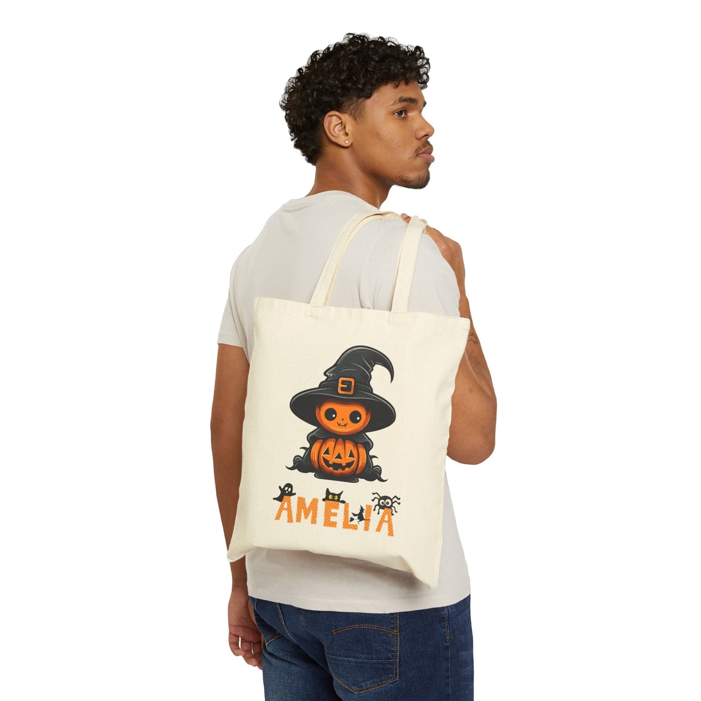 Spooktacular Personalized Trick or Treat Bag Custom Halloween Goodies Carrier
