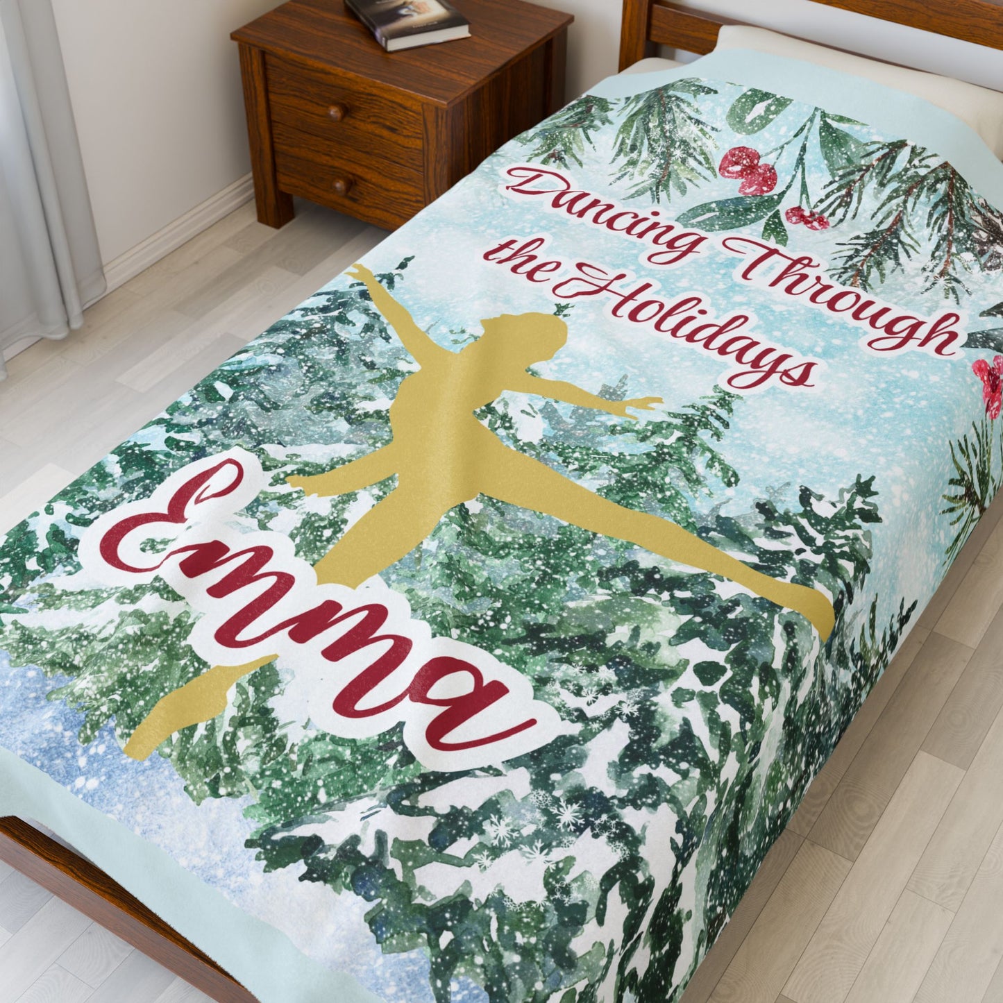 Personalized Dancing Holidays Blanket