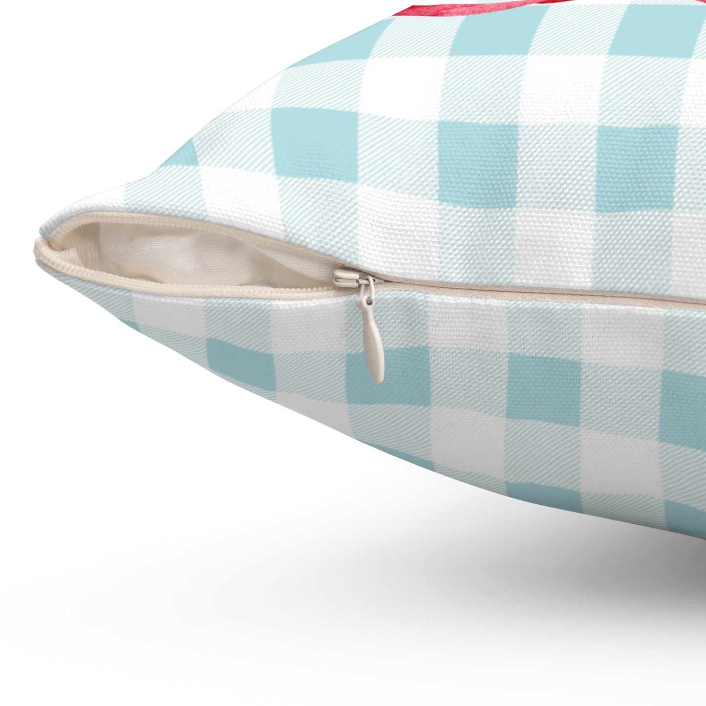 Sorority Gingham Personalized Pillow, Greek Life Gift, Pink Bow Decorative, Monogrammed Cozy Throw Pillow