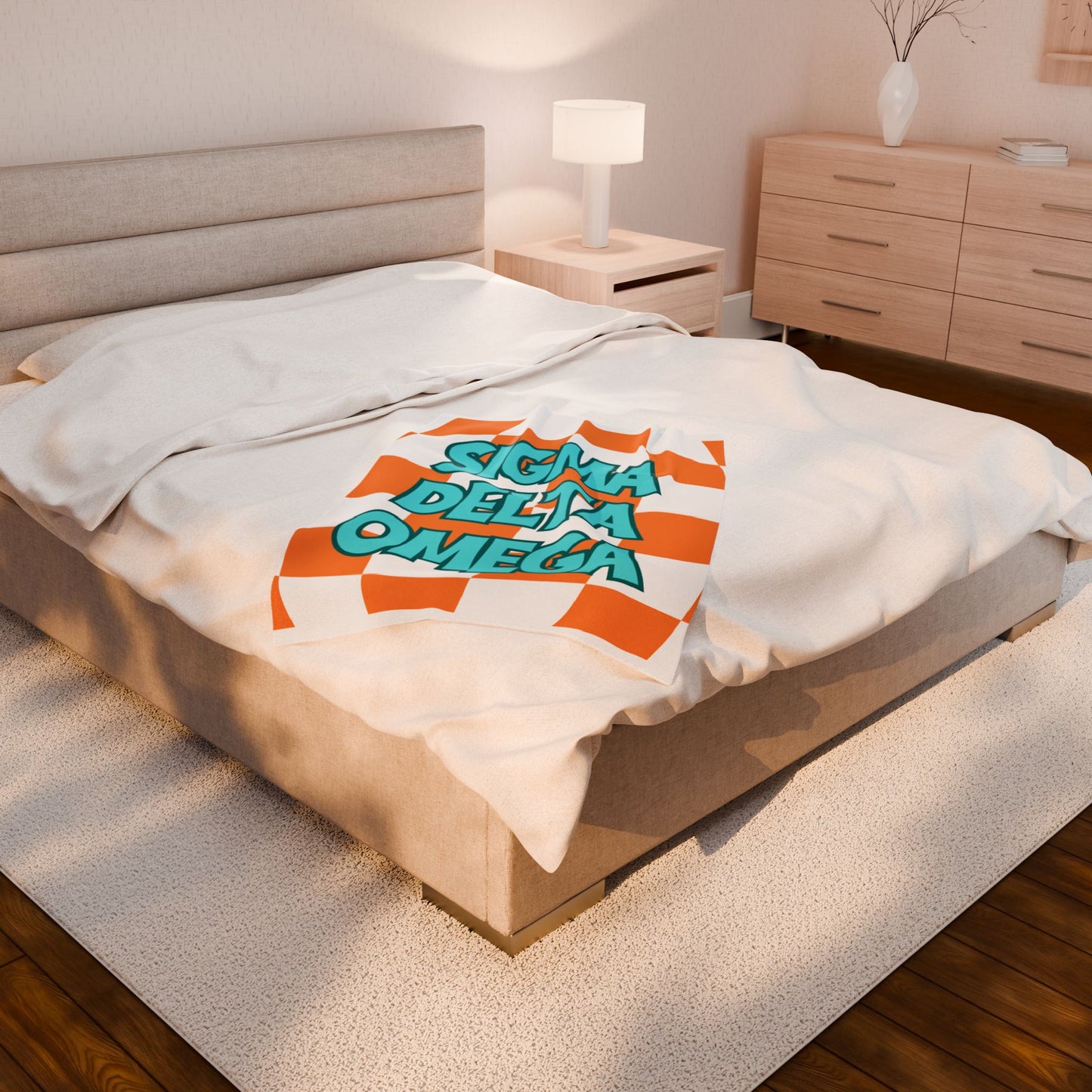 Personalized Sorority retro with letters, Graduation Gift, Bedding, Custom College Dorm Decor, Big Little Reveal, sorority gift