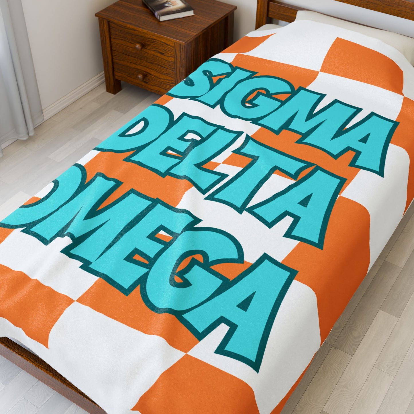 Personalized Sorority retro with letters, Graduation Gift, Bedding, Custom College Dorm Decor, Big Little Reveal, sorority gift