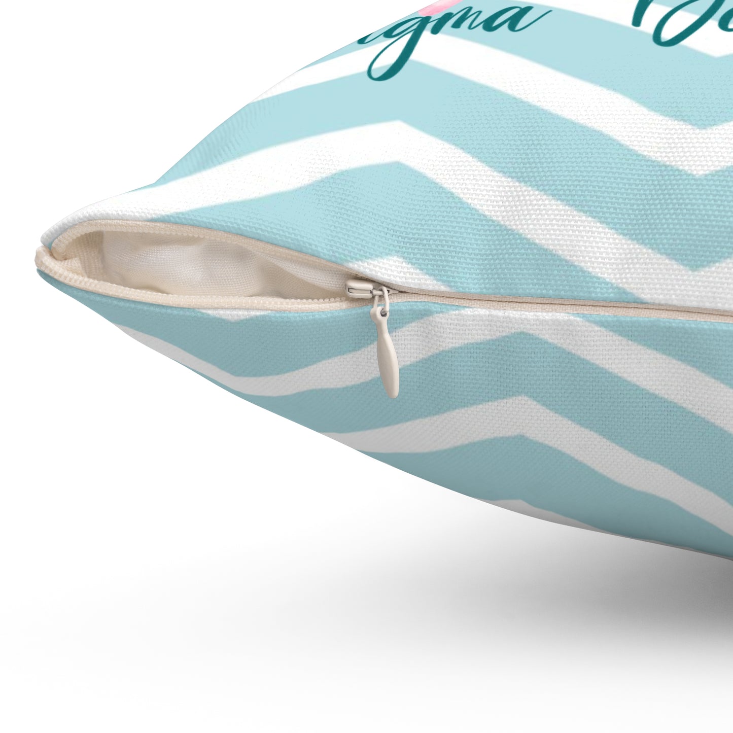 Sorority Pillow, Big Little Personalized Chevron Print, Preppy Bow Decor, Throw Cushion, Greek Life Gift, Dorm Room Accessory