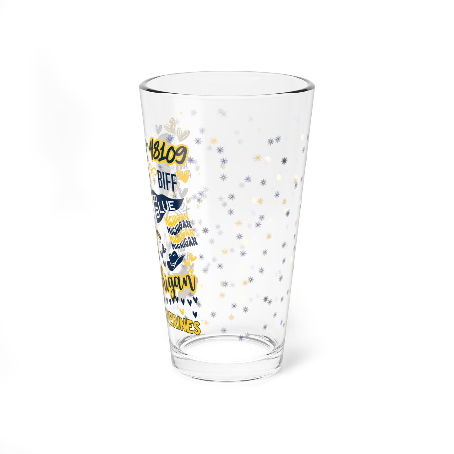 Personalized College Spirit Fan Pint Glass