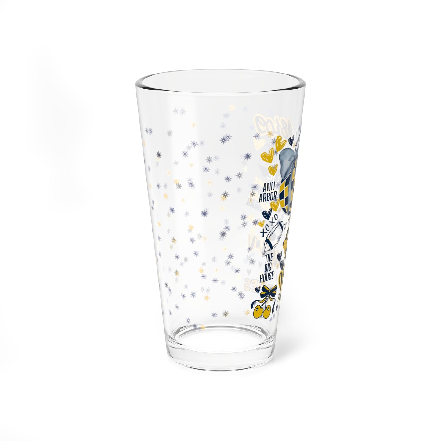 Personalized College Spirit Fan Pint Glass