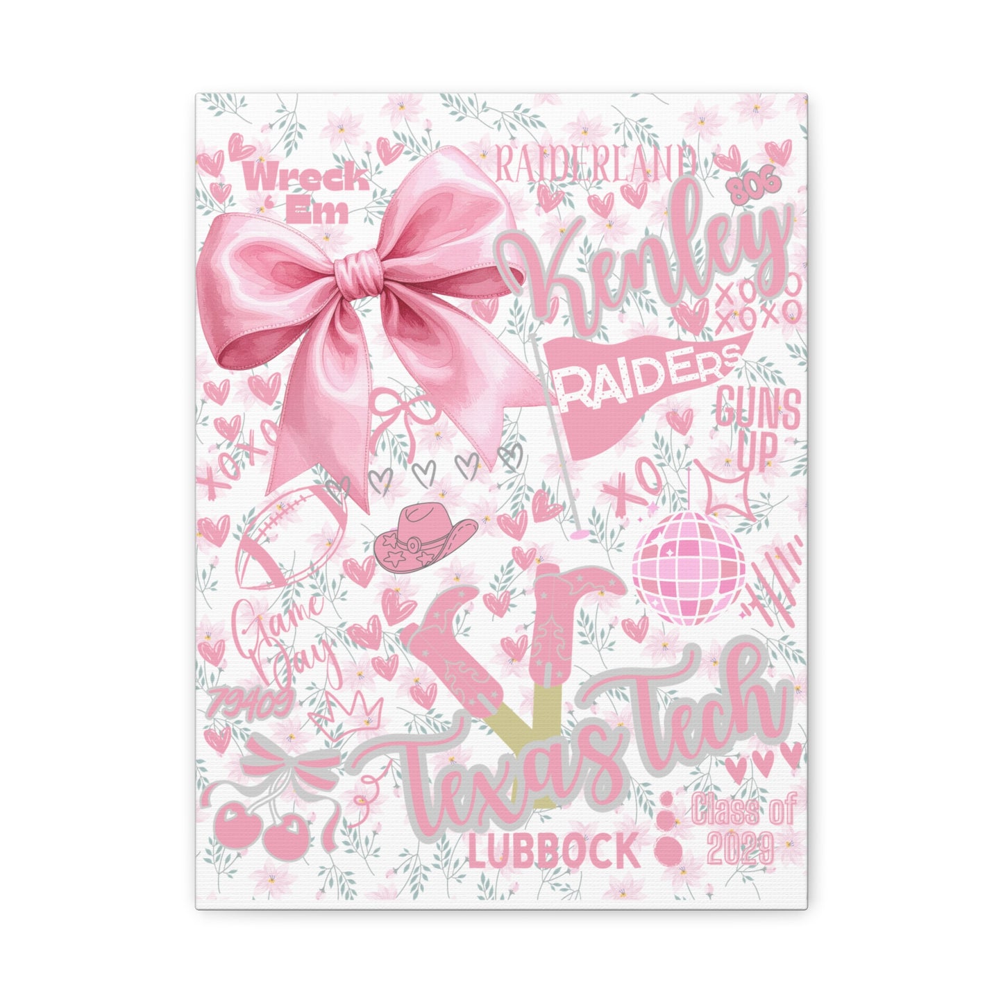Canvas Print Personalized School Spirit