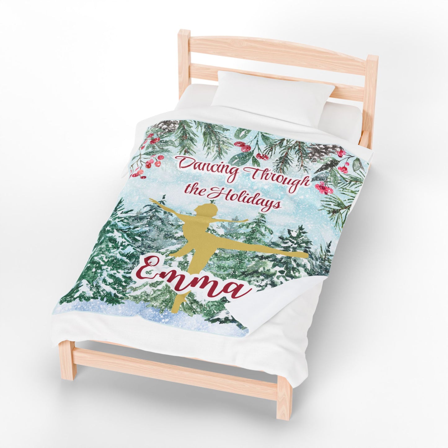 Personalized Dancing Holidays Blanket