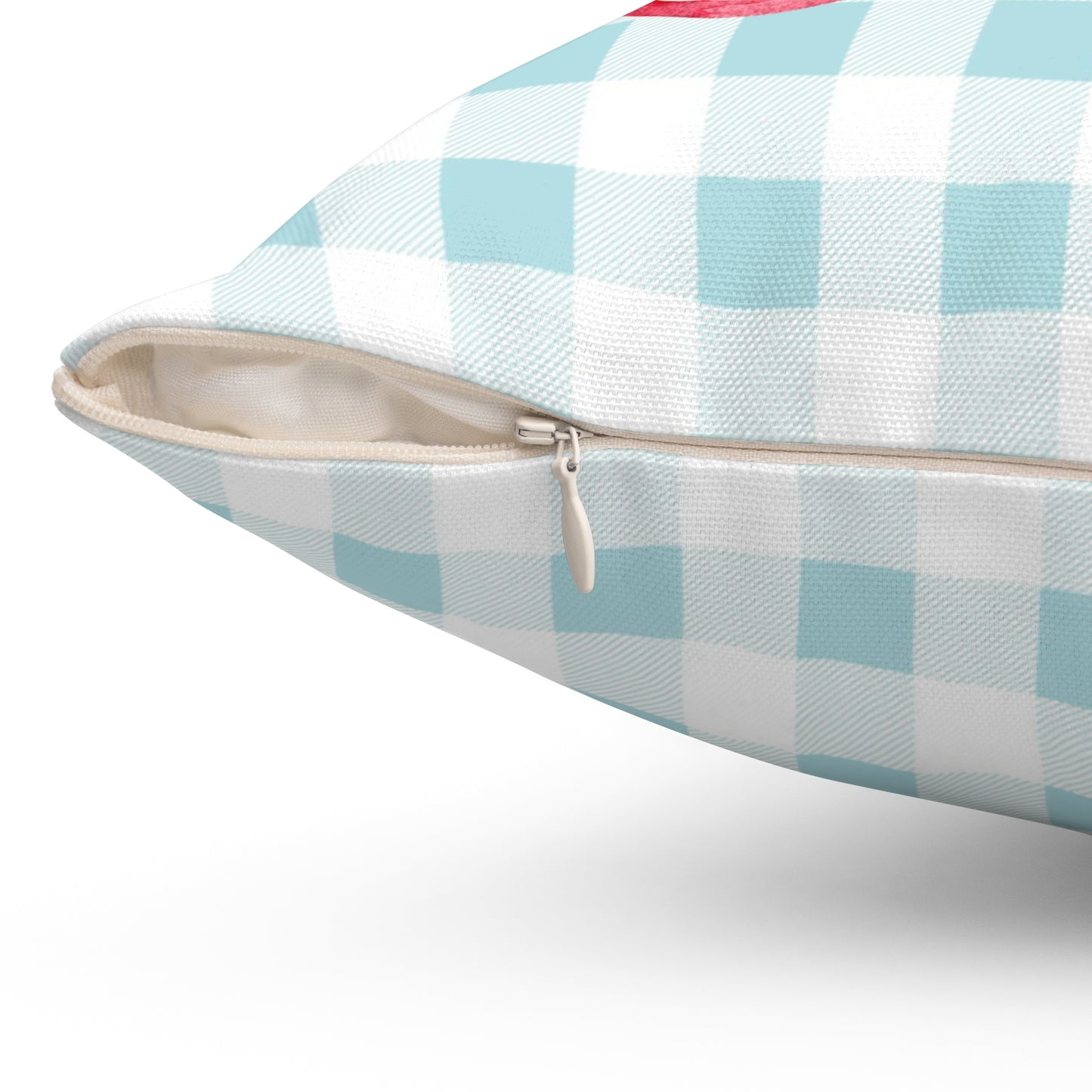 Sorority Gingham Personalized Pillow, Greek Life Gift, Pink Bow Decorative, Monogrammed Cozy Throw Pillow