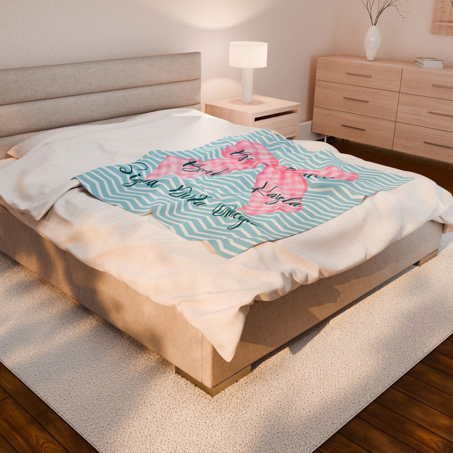 Personalized Big and Little Sorority Blanket, Big Little Reveal Graduation Gift, Bedding, Custom Decor, Big Little gift, sorority gift