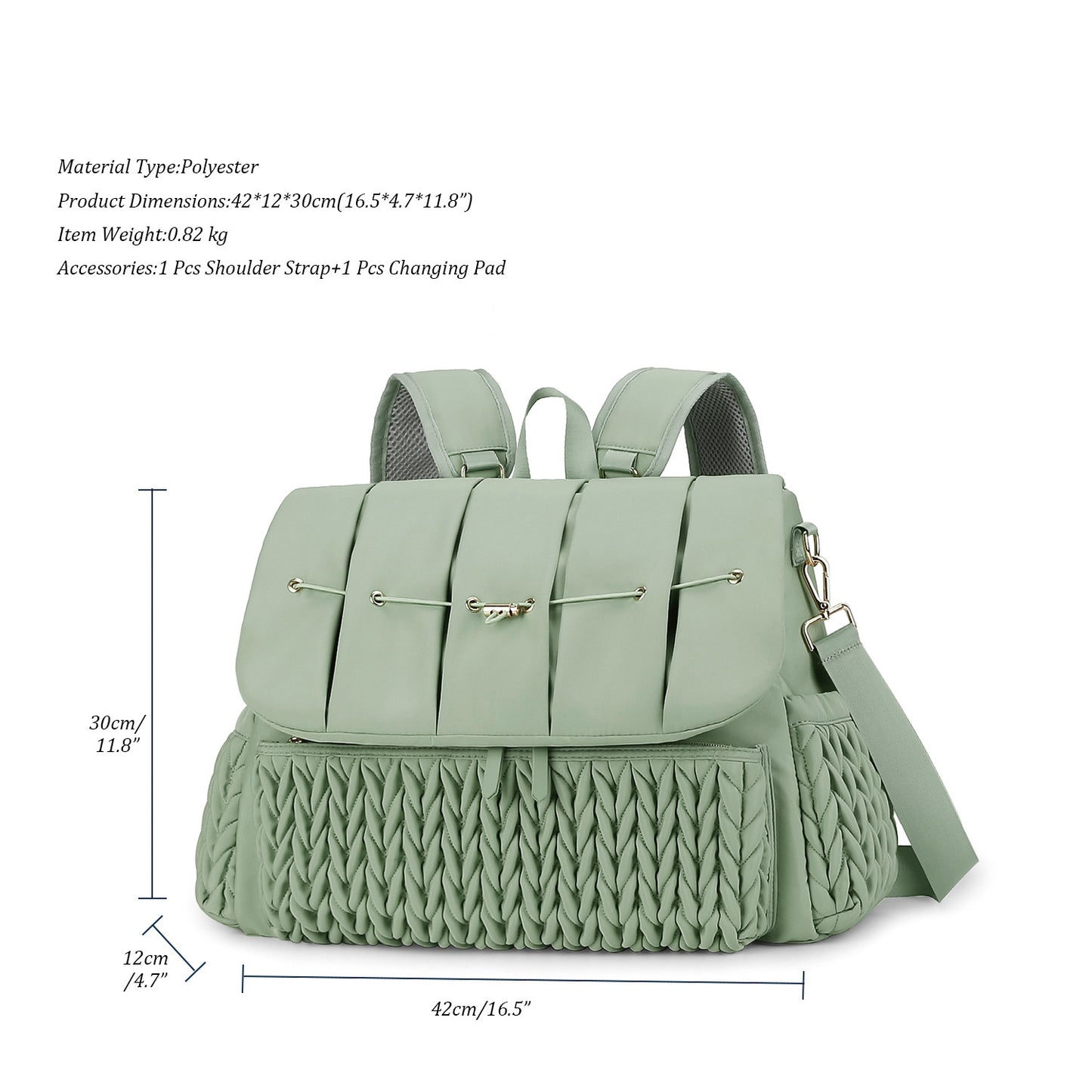 Ultimate Multi-Functional Waterproof Diaper Bag – Large Capacity, Insulated, and Anti-Theft Design for Travel & Outdoors
