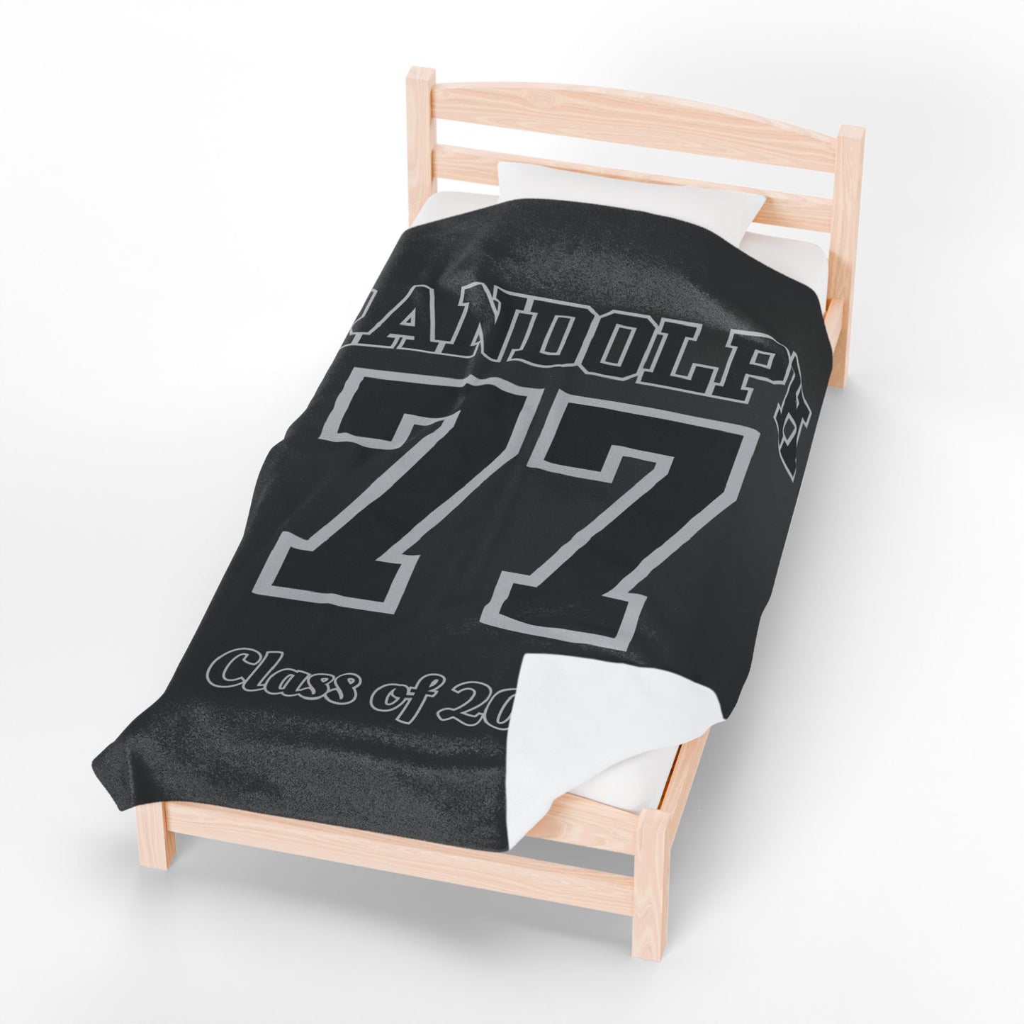Personalized Senior Night Jersey Style Velveteen Plush Blanket, Class of 2026 Gift, Name and Number Blanket, Graduation Blanket, Senior