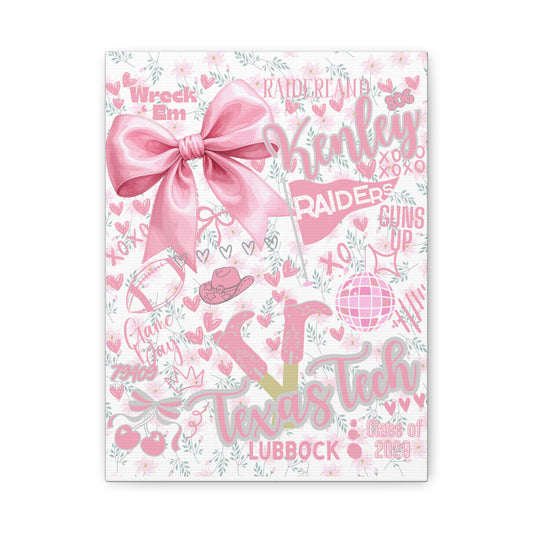 Canvas Print Personalized School Spirit