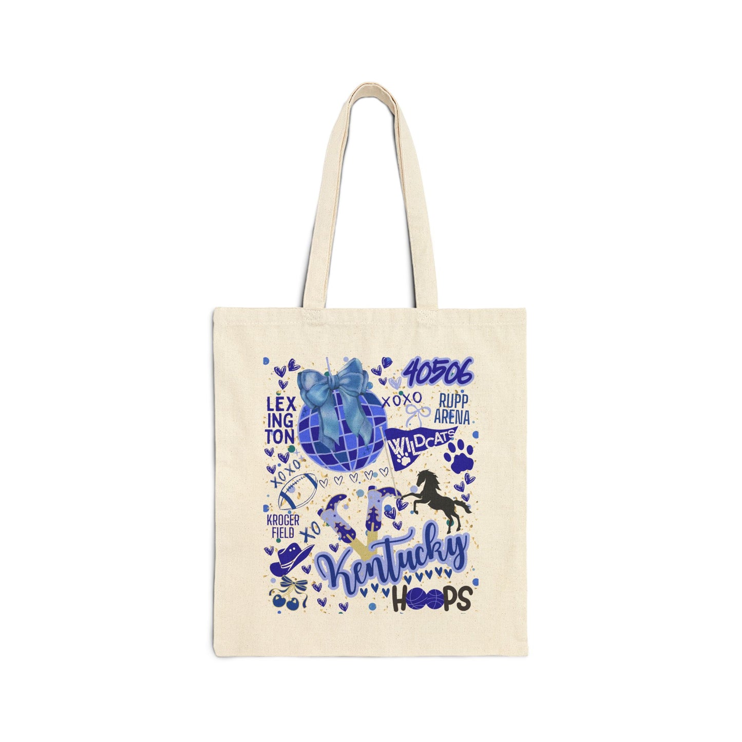 Kentucky College Pride Tote Bag, University Tote, Canvas Tote, School Spirit Gift, Reusable Grocery Bag, Kentucky Fan Merch