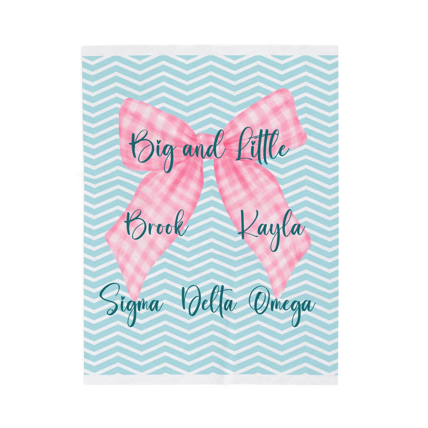 Personalized Big and Little Sorority Blanket, Big Little Reveal Graduation Gift, Bedding, Custom Decor, Big Little gift, sorority gift