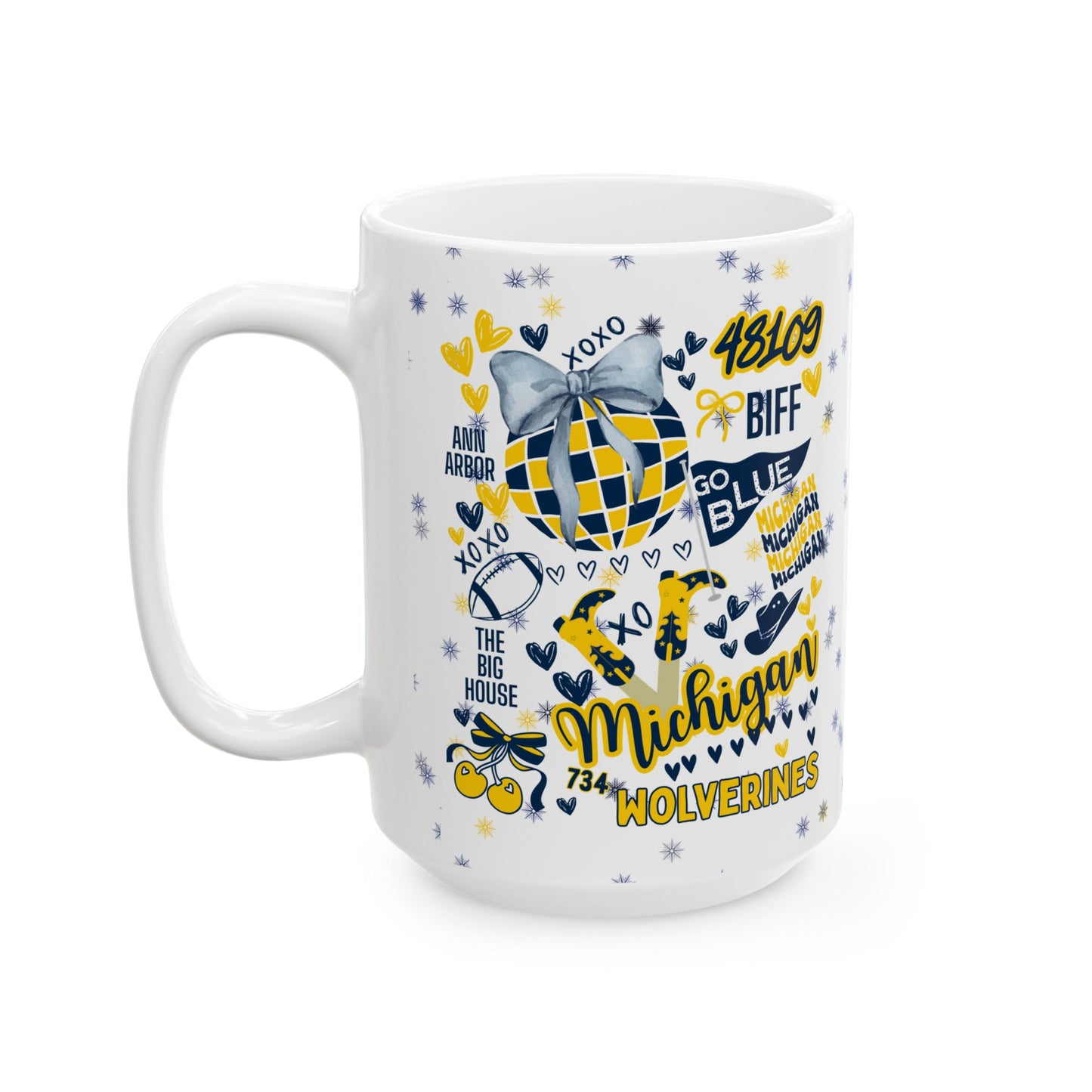 Ceramic Mug - College Spirit Personalized Gift for Students, Moms, Dads, and Grandparents
