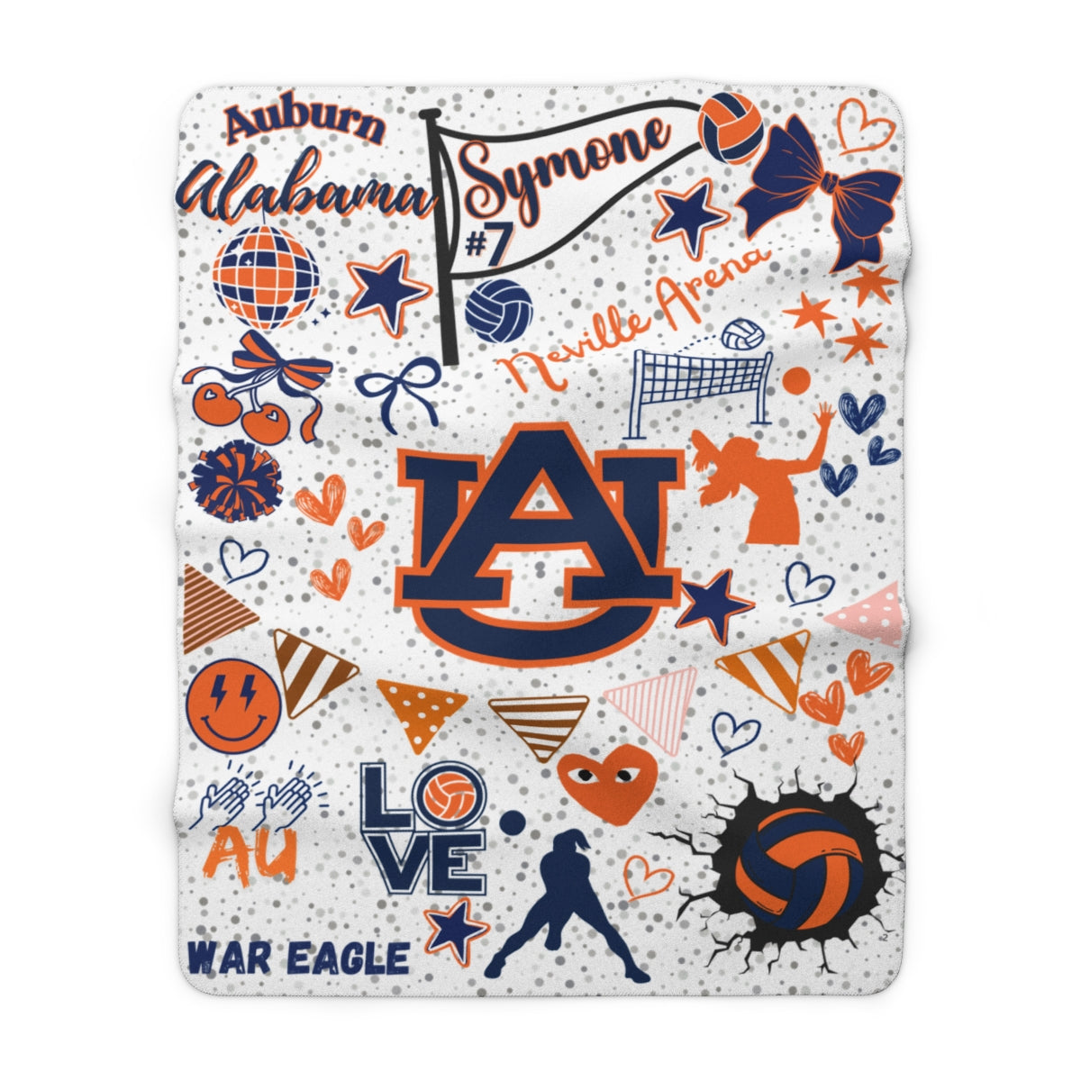Custom College Commitment Blanket – Classic Collegiate Sherpa
