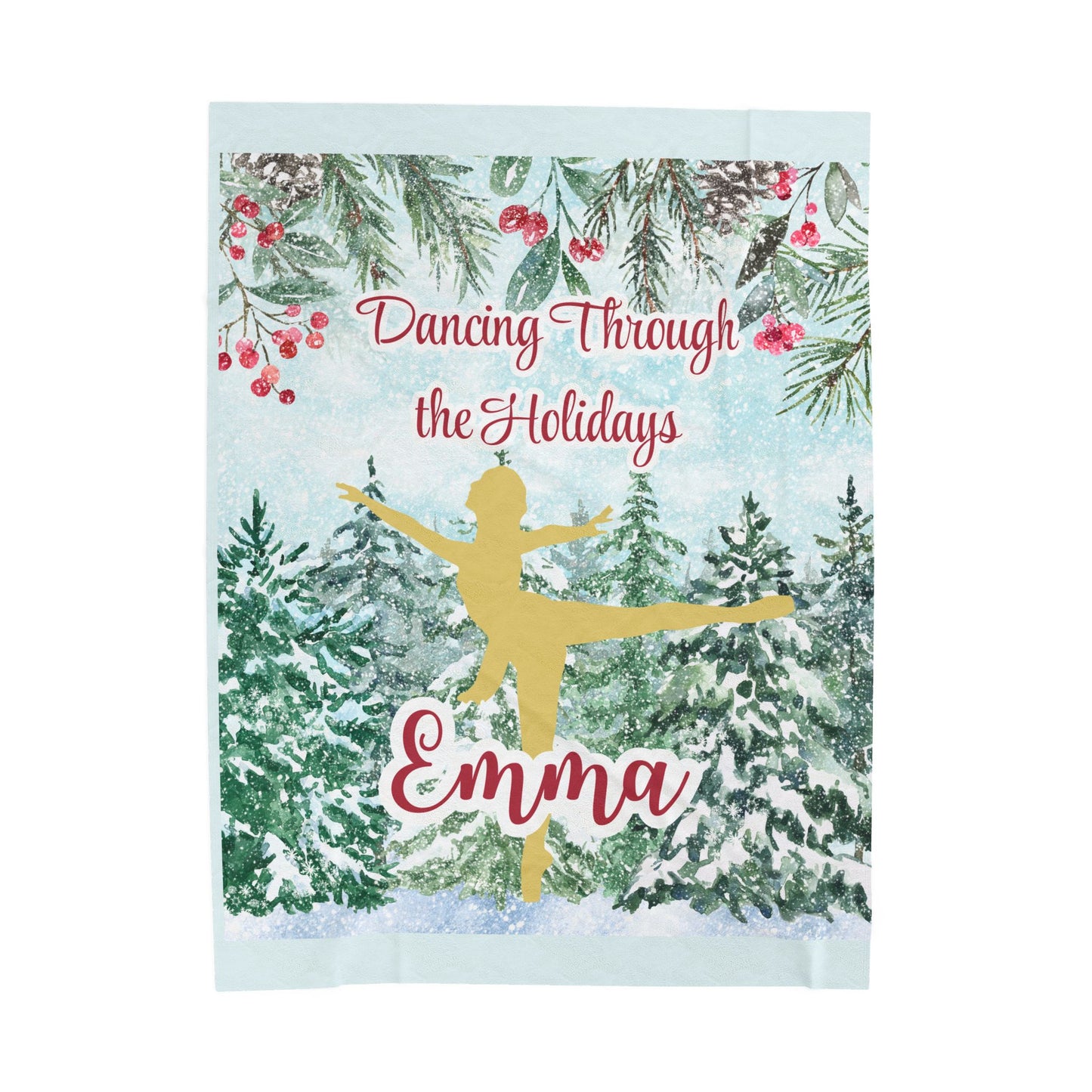 Personalized Dancing Holidays Blanket