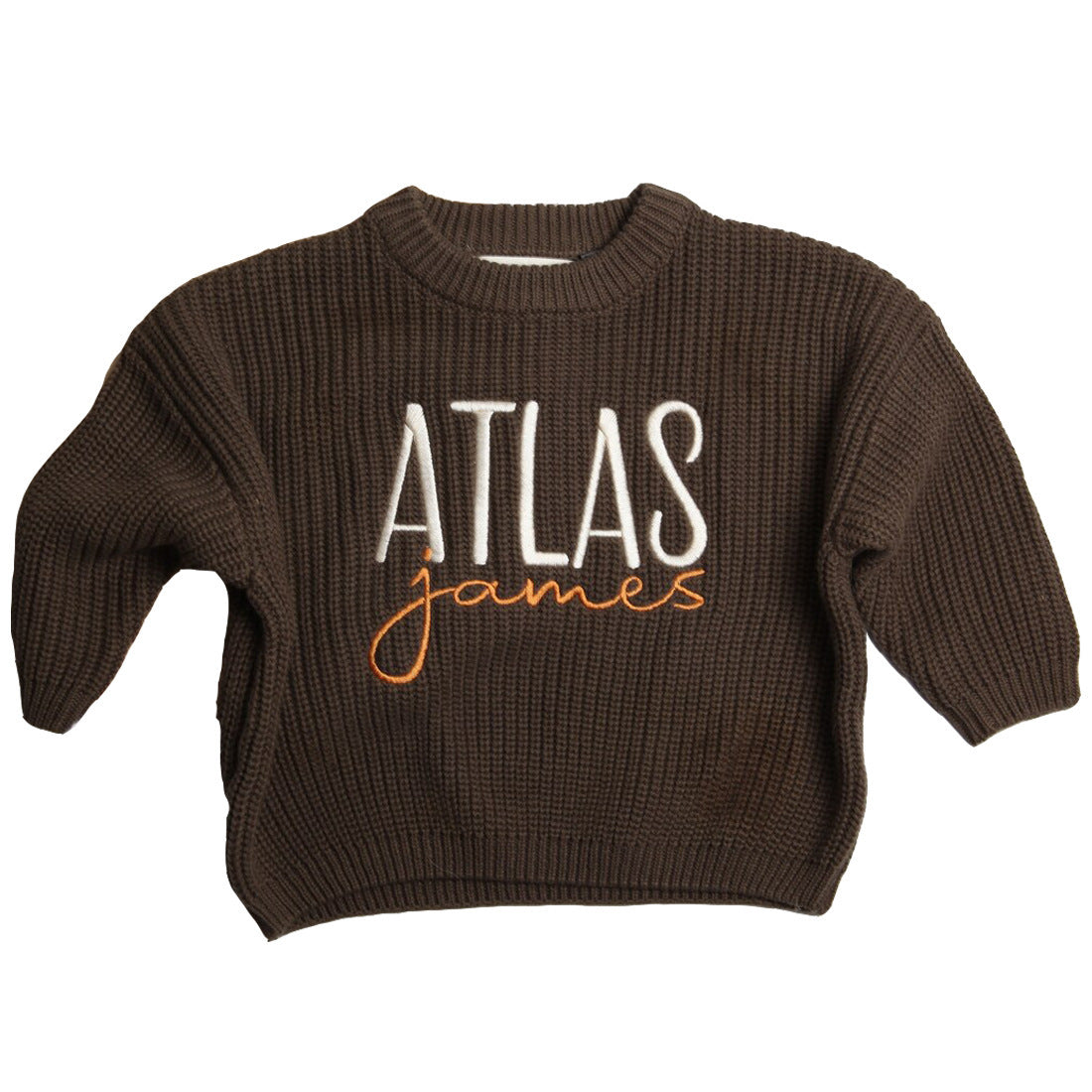 Children's Pure Cotton Embroidered Christmas Sweater