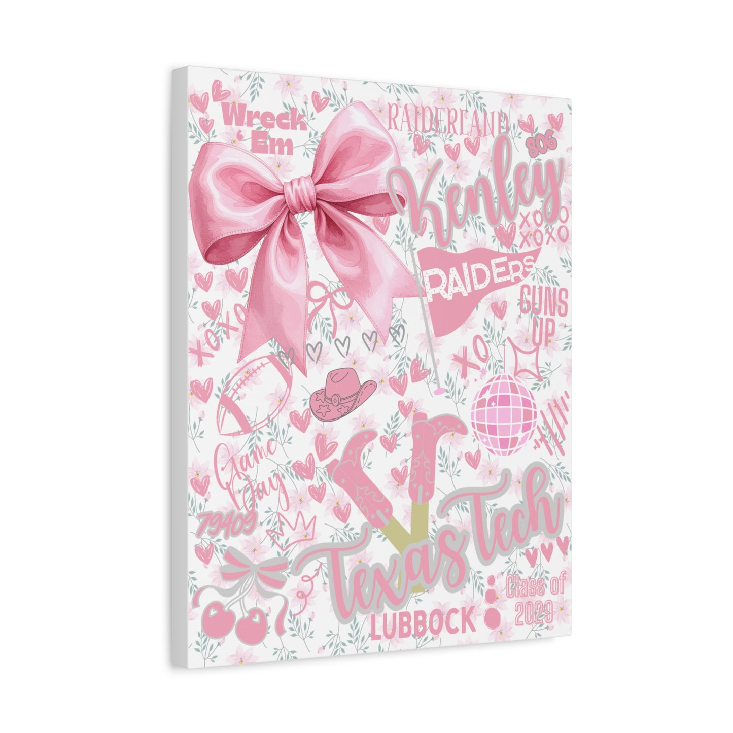 Canvas Print Personalized School Spirit