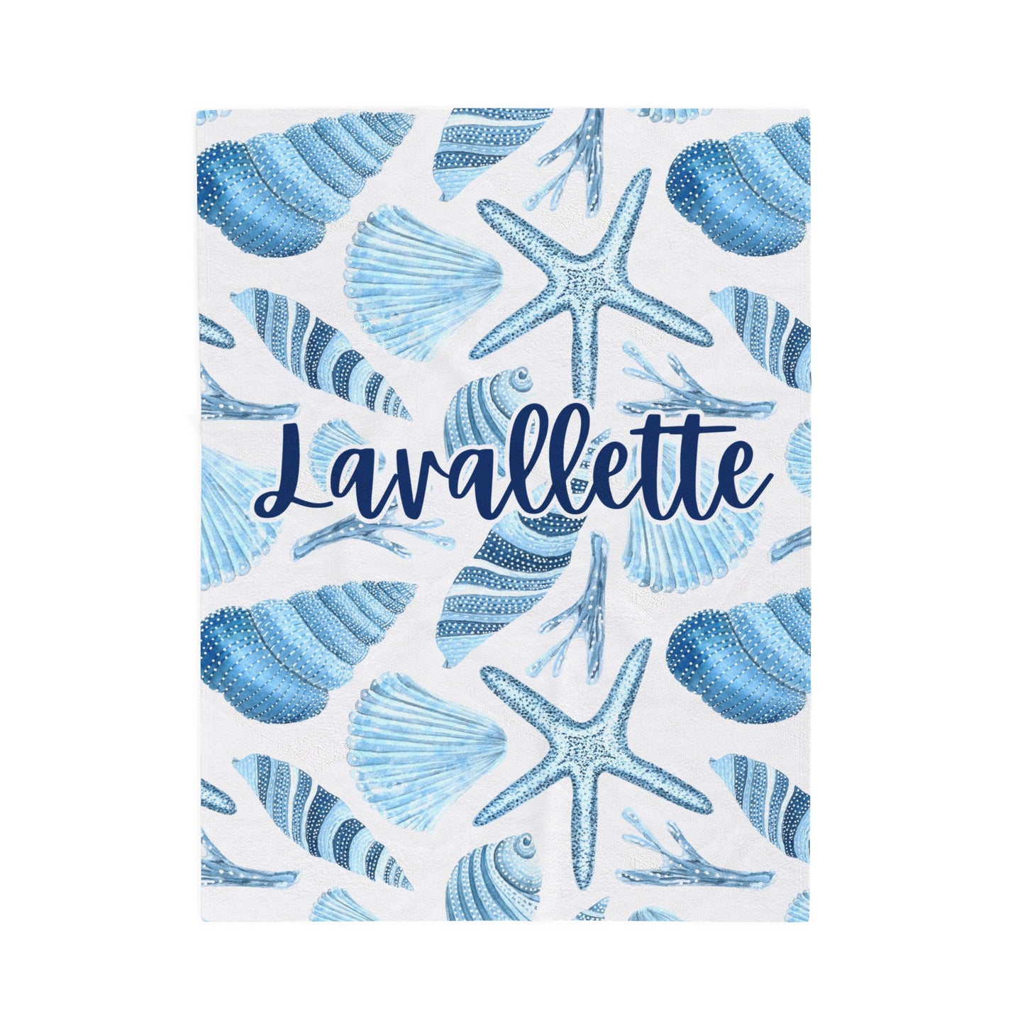 Velveteen Plush Blanket - Customized Beach Town Blanket, America Beach Blanket, Coastal Custom Blanket, Personalized Ocean Blanket, USA