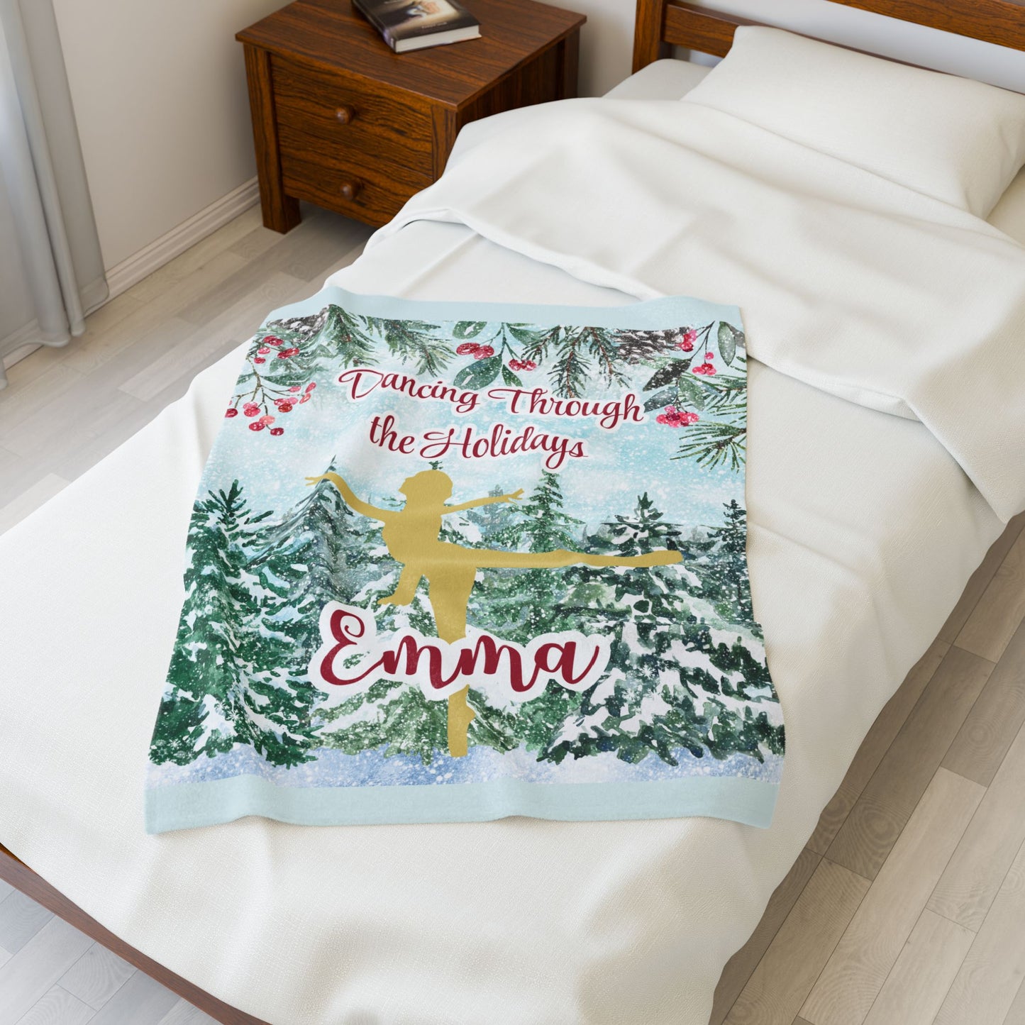 Personalized Dancing Holidays Blanket