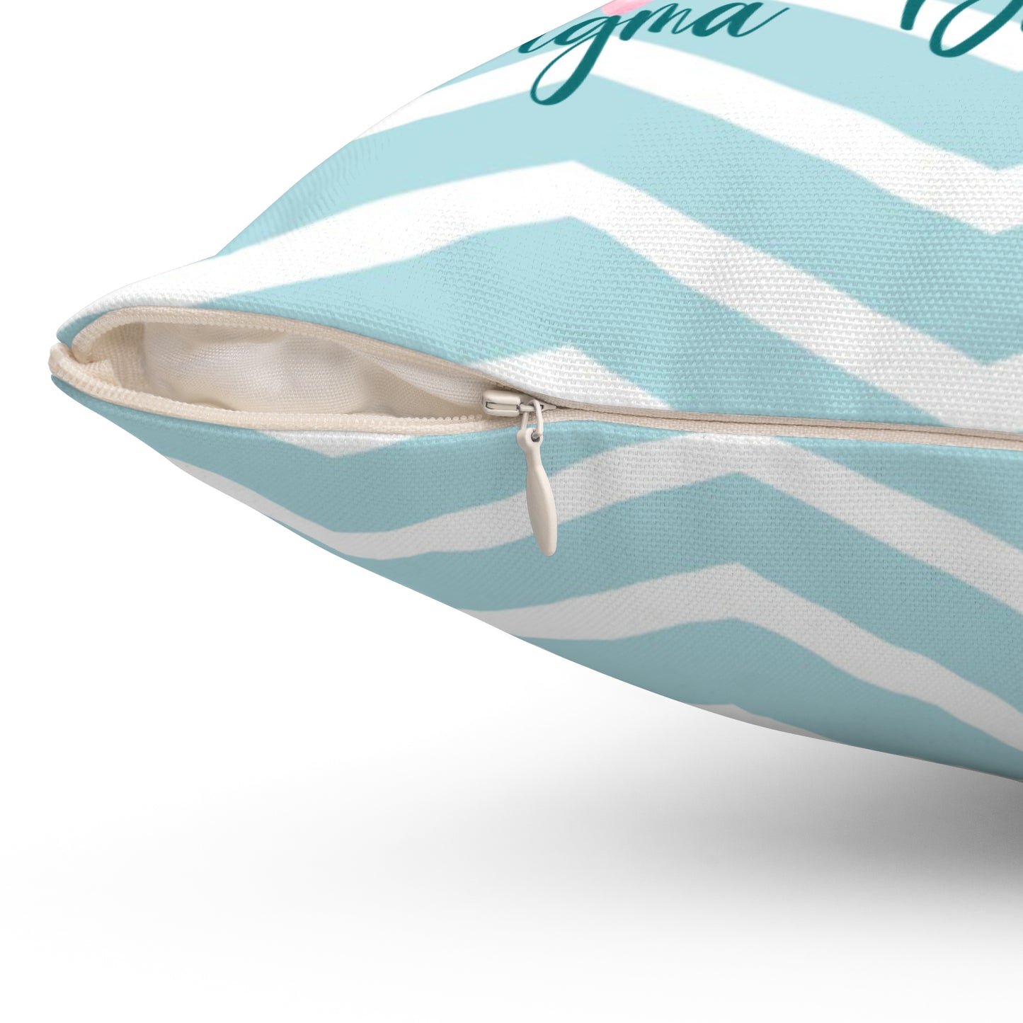 Sorority Pillow, Big Little Personalized Chevron Print, Preppy Bow Decor, Throw Cushion, Greek Life Gift, Dorm Room Accessory