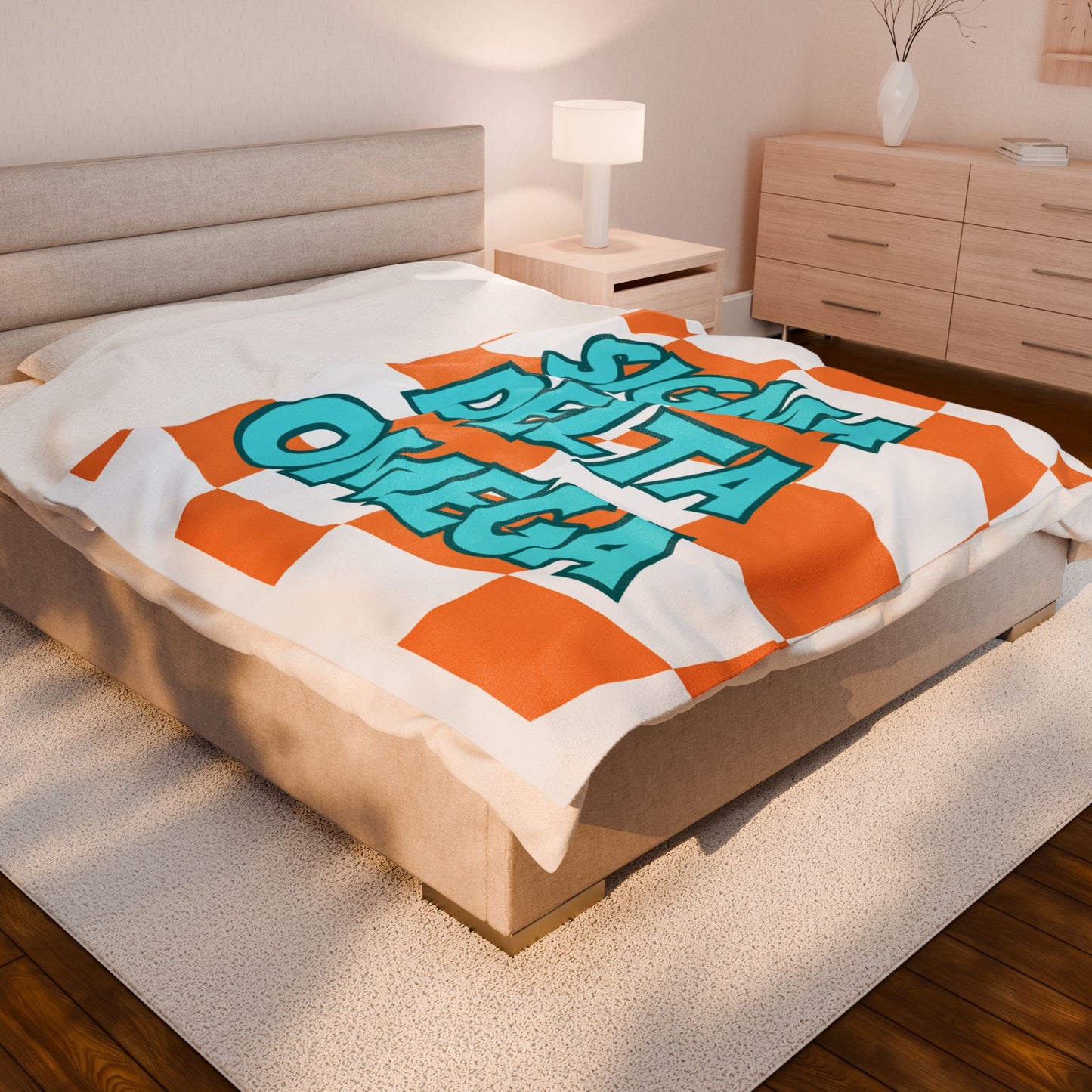 Personalized Sorority retro with letters, Graduation Gift, Bedding, Custom College Dorm Decor, Big Little Reveal, sorority gift