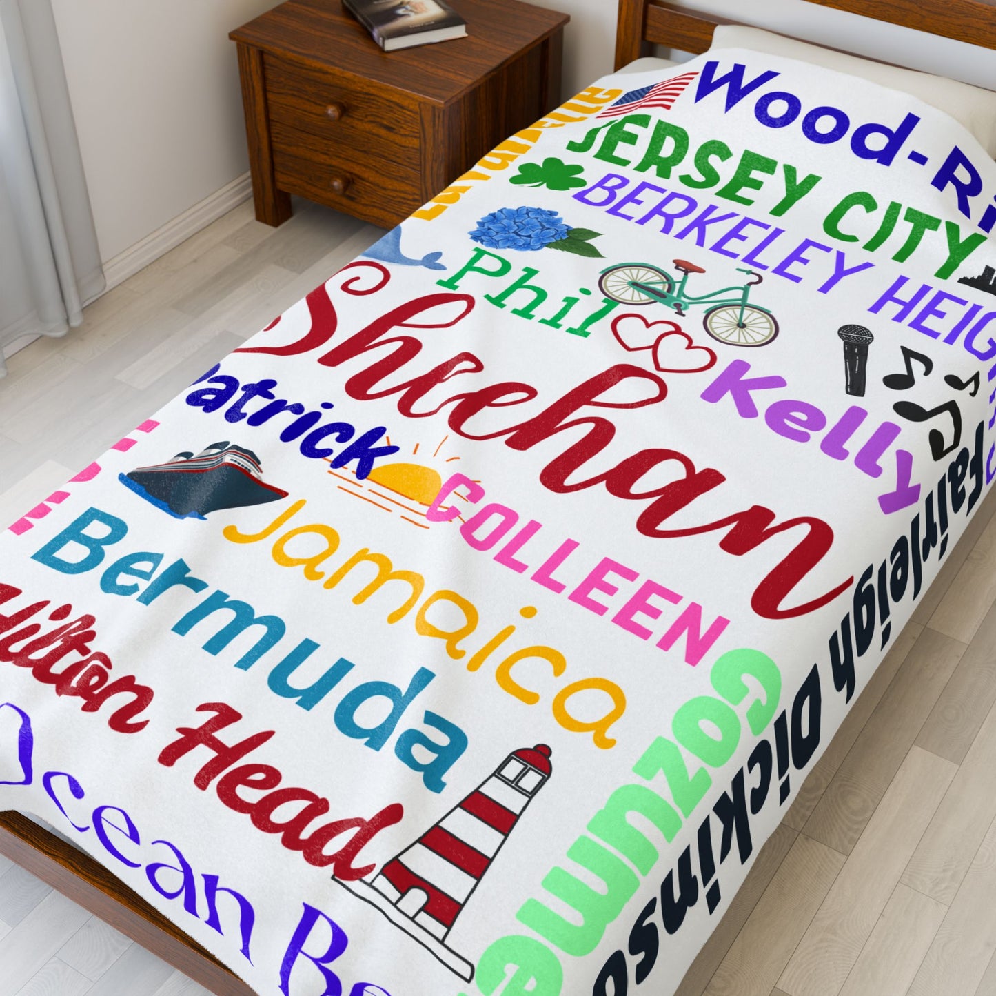 The Memory Lane Blanket Personalized Family Travel Blanket Custom Places We ve Been Adventure Map Throw Sentimental Family Gift