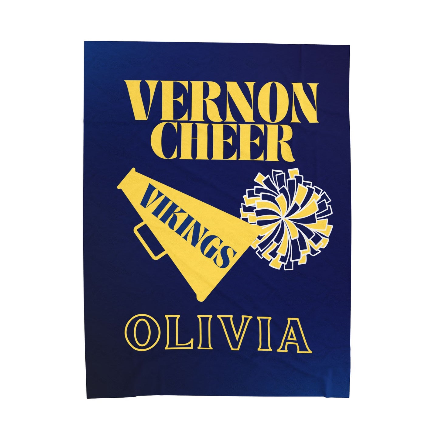 Personalized Cheer Blanket - Customized, Velveteen Plush Throw, Gift for Cheerleaders, Cozy Blanket for Cheerleader, Custom Cheerleading
