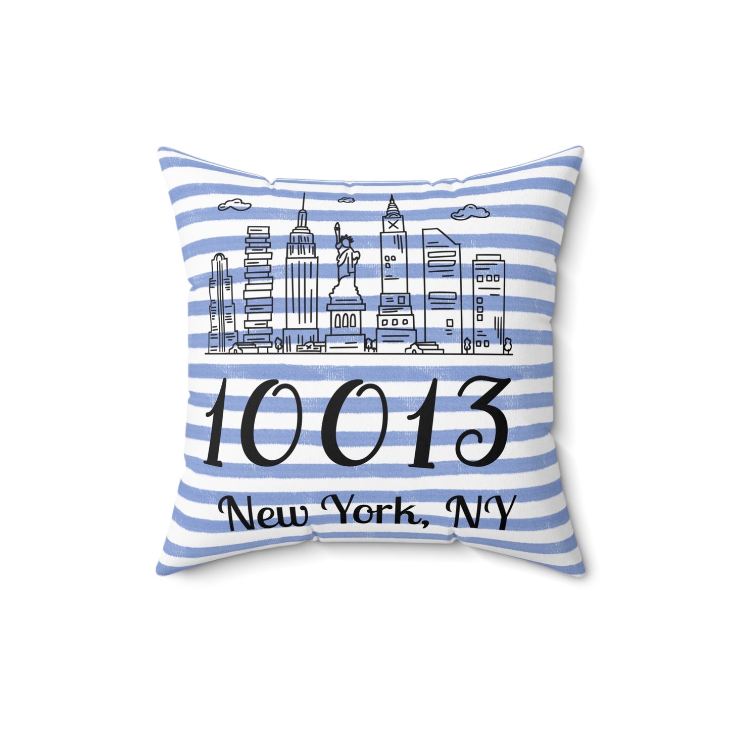 Custom Hometown Throw Pillow with Zip Code Personalized Gift Decorative Pillow in Your Colors