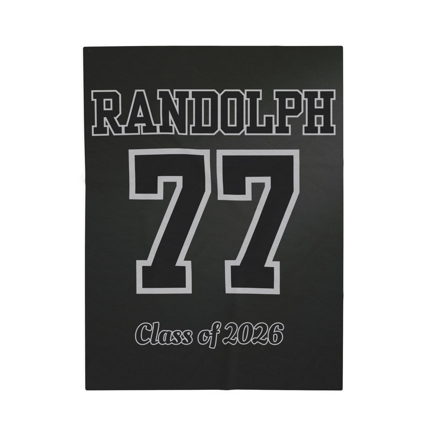 Personalized Senior Night Jersey Style Velveteen Plush Blanket, Class of 2026 Gift, Name and Number Blanket, Graduation Blanket, Senior