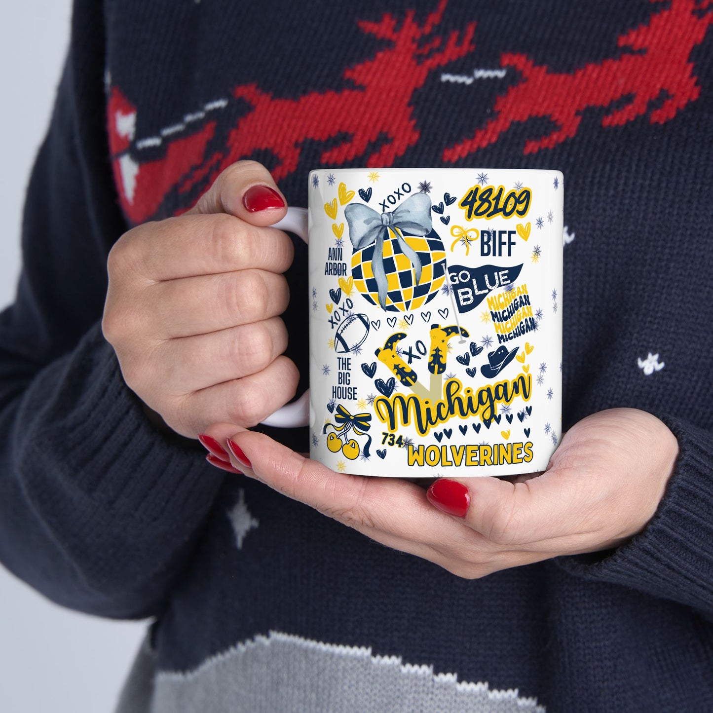 Ceramic Mug - College Spirit Personalized Gift for Students, Moms, Dads, and Grandparents