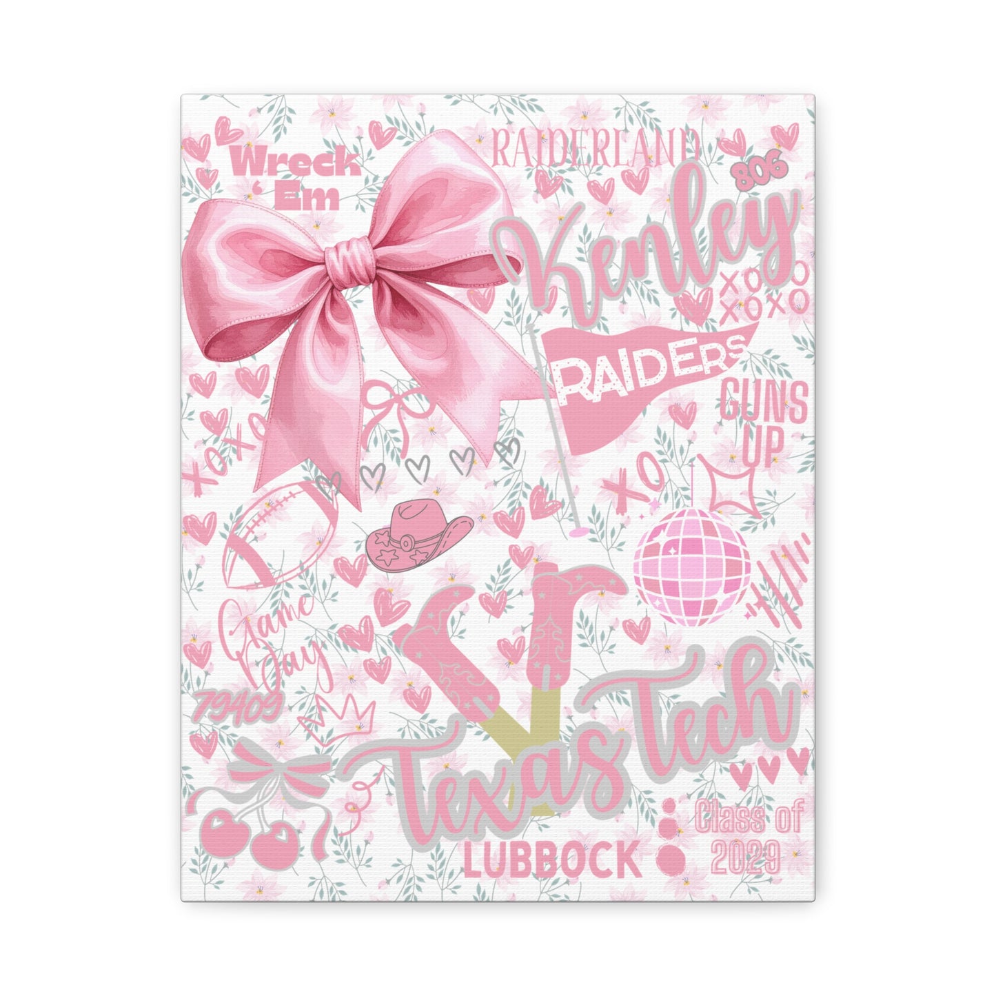 Canvas Print Personalized School Spirit