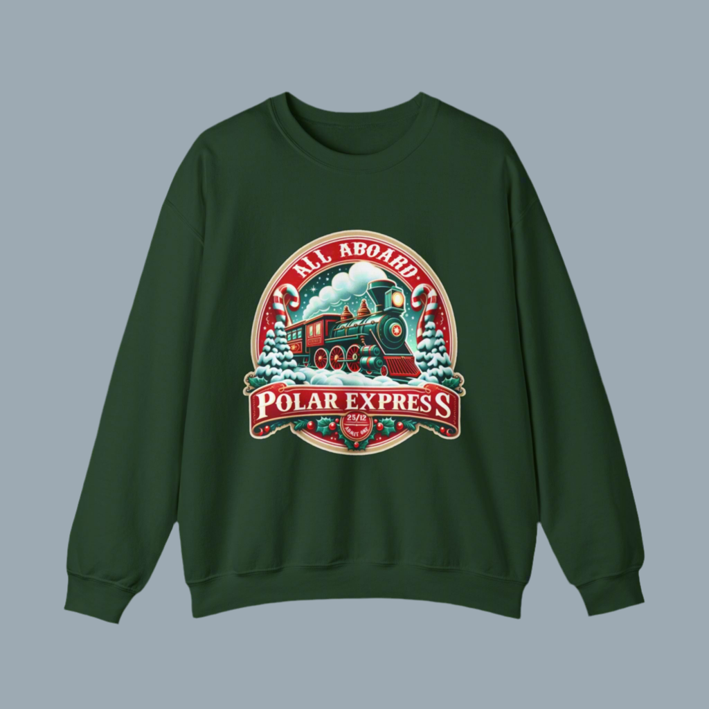 Polar Express Magic Adult Sweatshirt – Cozy Up and Believe!