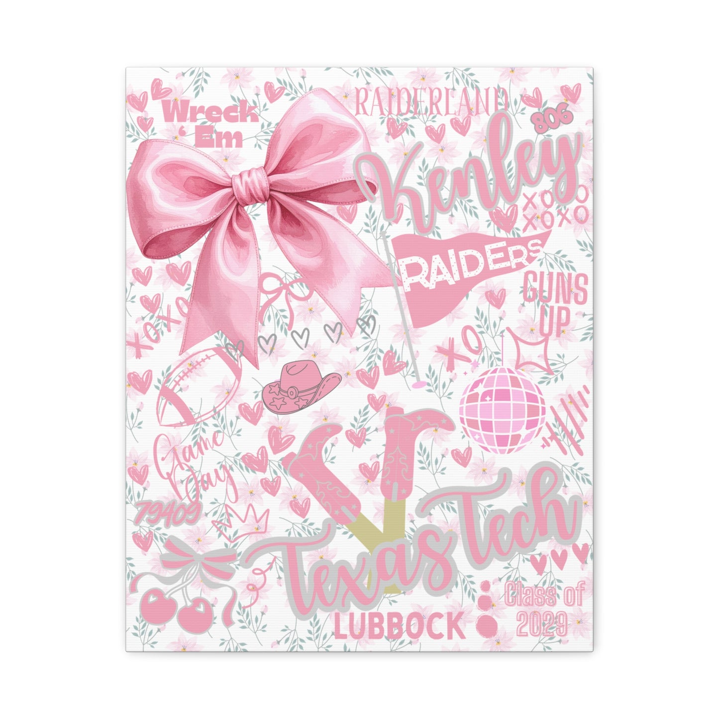 Canvas Print Personalized School Spirit