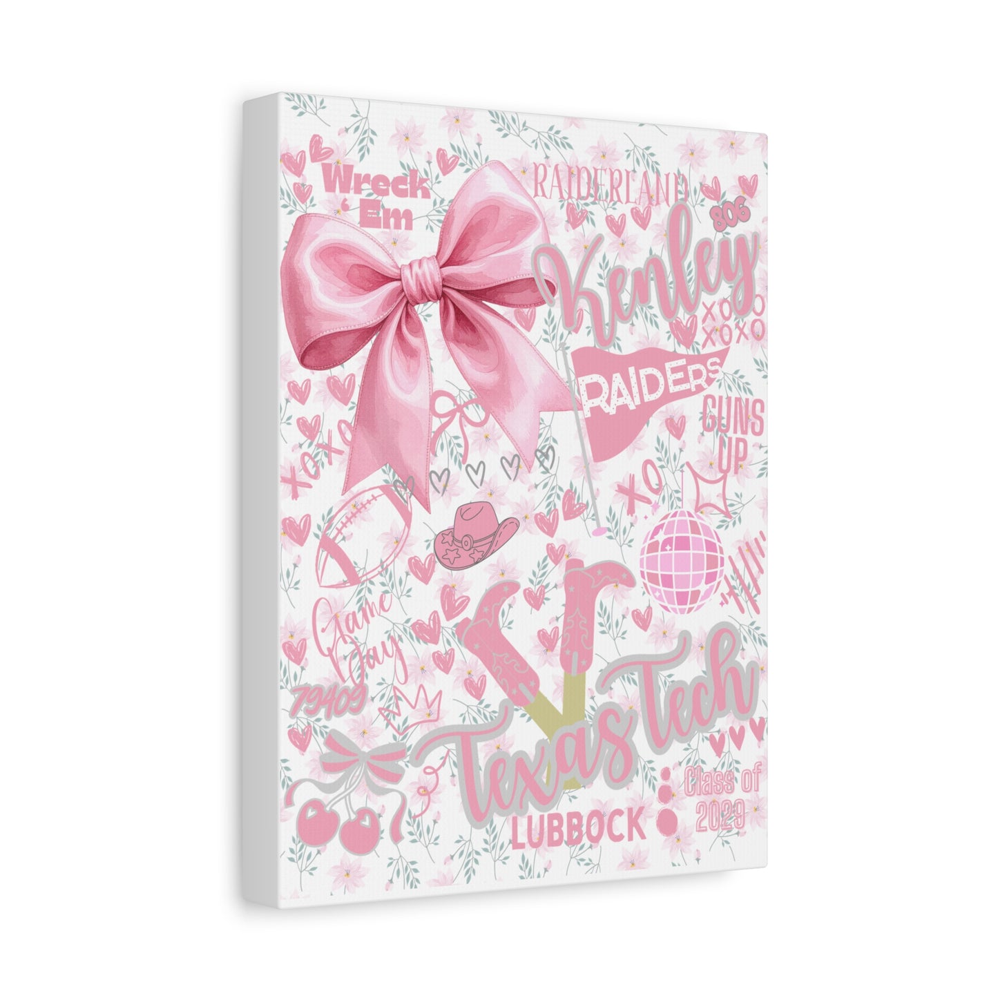Canvas Print Personalized School Spirit