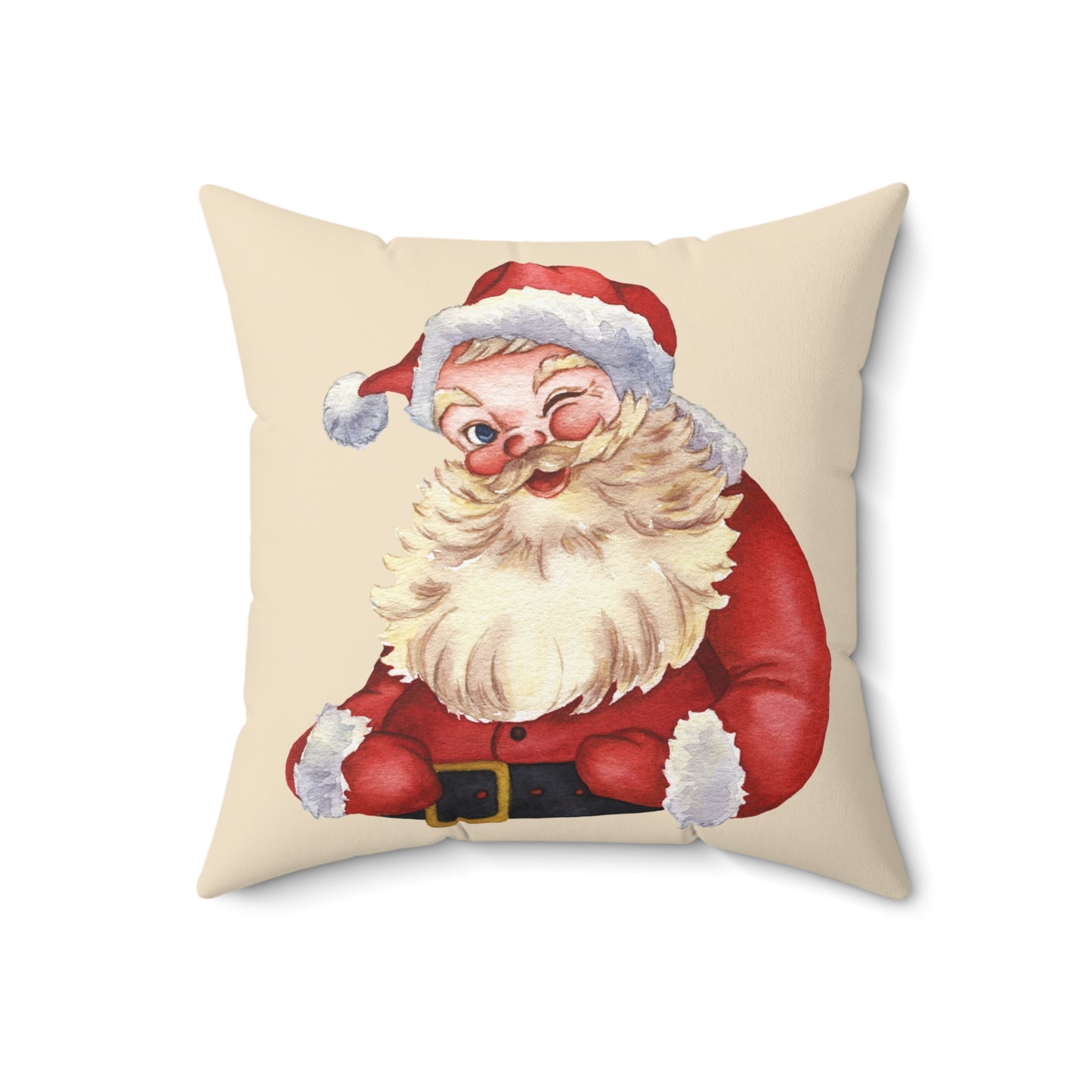 Jolly Santa Square Pillow