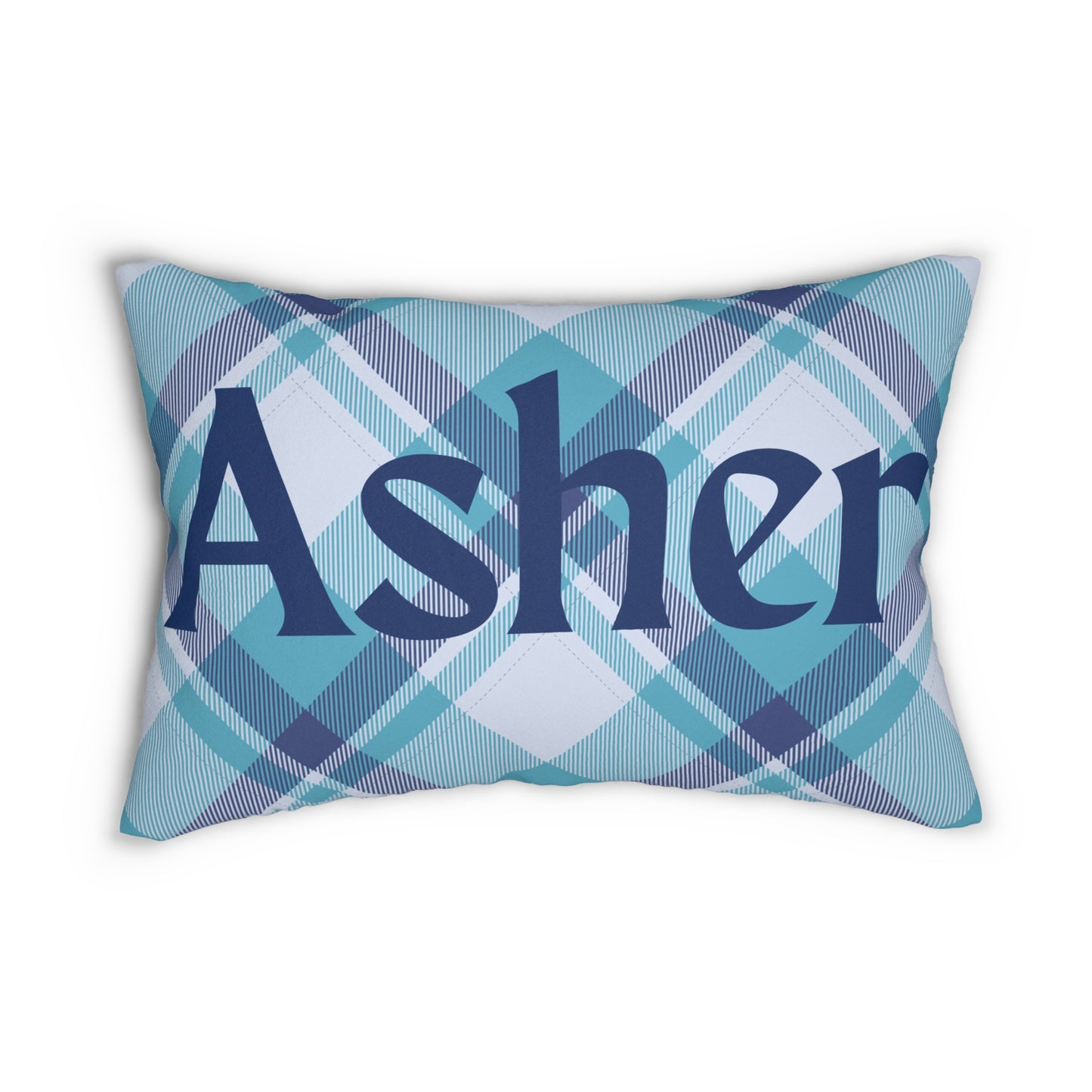Personalized Name Lumbar Pillow, Custom Decorative Cushion, Unique Gift Idea, Home Decor Accent, Polyester Throw Pillow