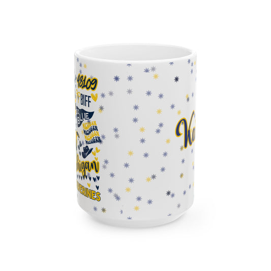 Ceramic Mug - College Spirit Personalized Gift for Students, Moms, Dads, and Grandparents