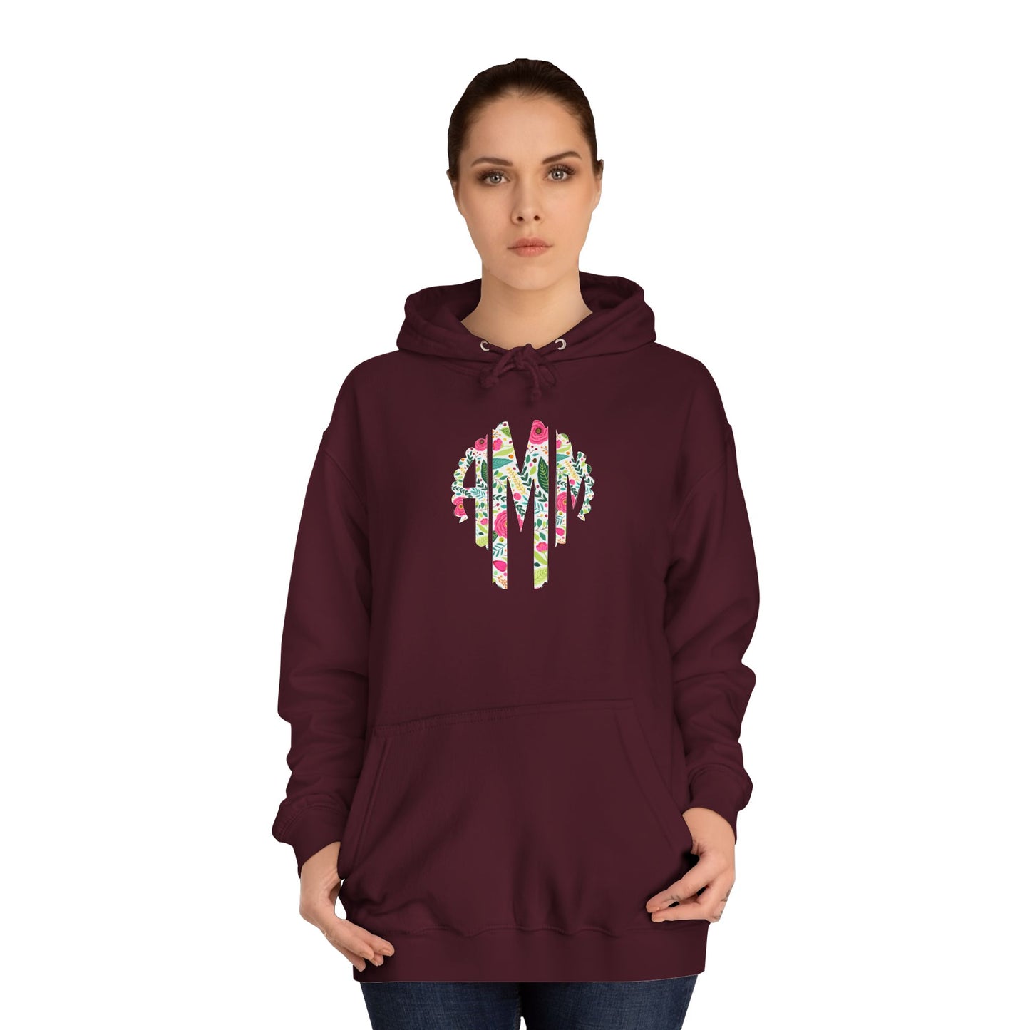 Monogrammed Hoodie Preppy Present Gift for Girls