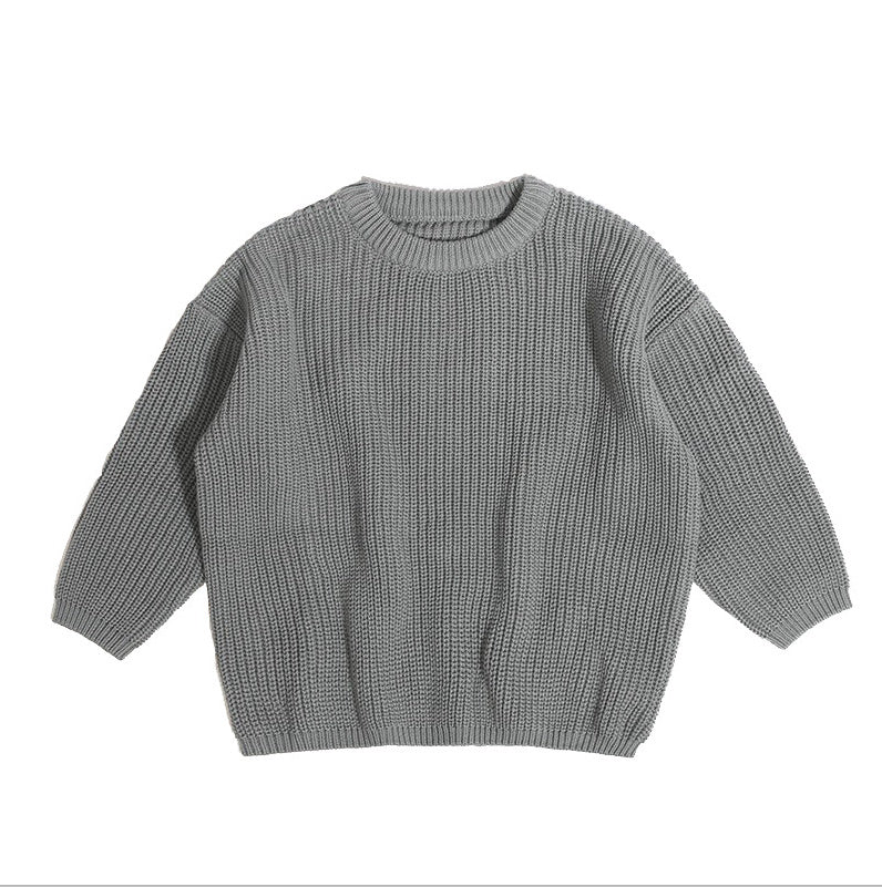 Children's Pure Cotton Embroidered Christmas Sweater