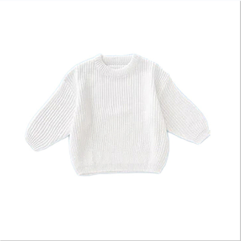 Children's Pure Cotton Embroidered Christmas Sweater