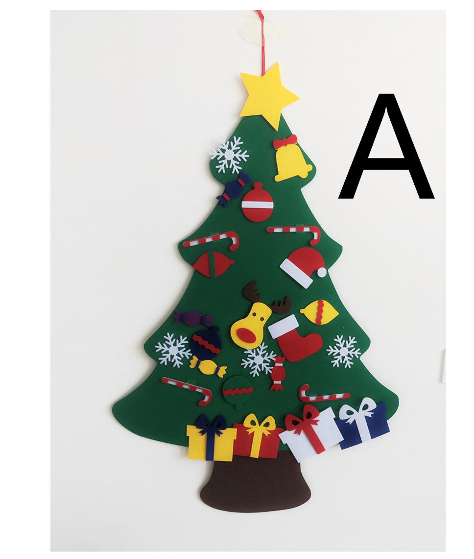 Whimsical Felt Wall Christmas Tree: Holiday Fun for Little Hands!