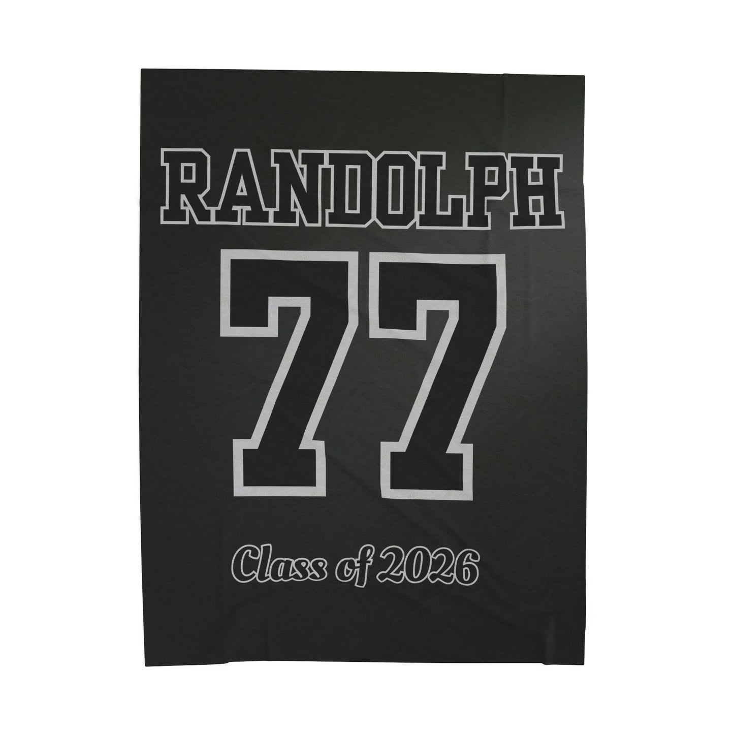 Personalized Senior Night Jersey Style Velveteen Plush Blanket, Class of 2026 Gift, Name and Number Blanket, Graduation Blanket, Senior