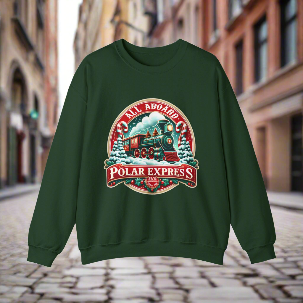 Polar Express Magic Adult Sweatshirt – Cozy Up and Believe!