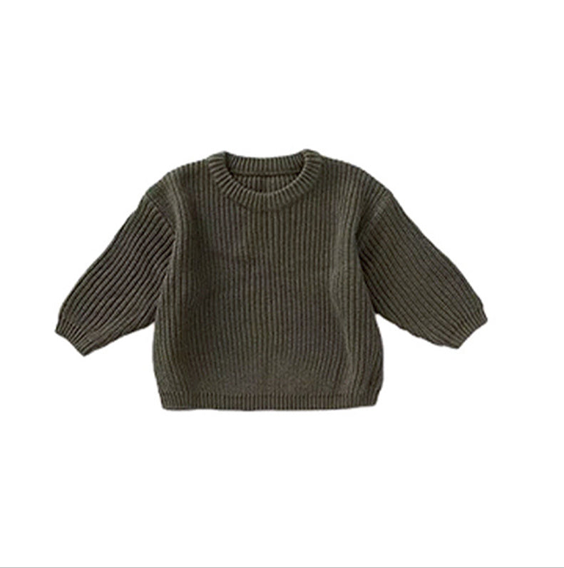 Children's Pure Cotton Embroidered Christmas Sweater