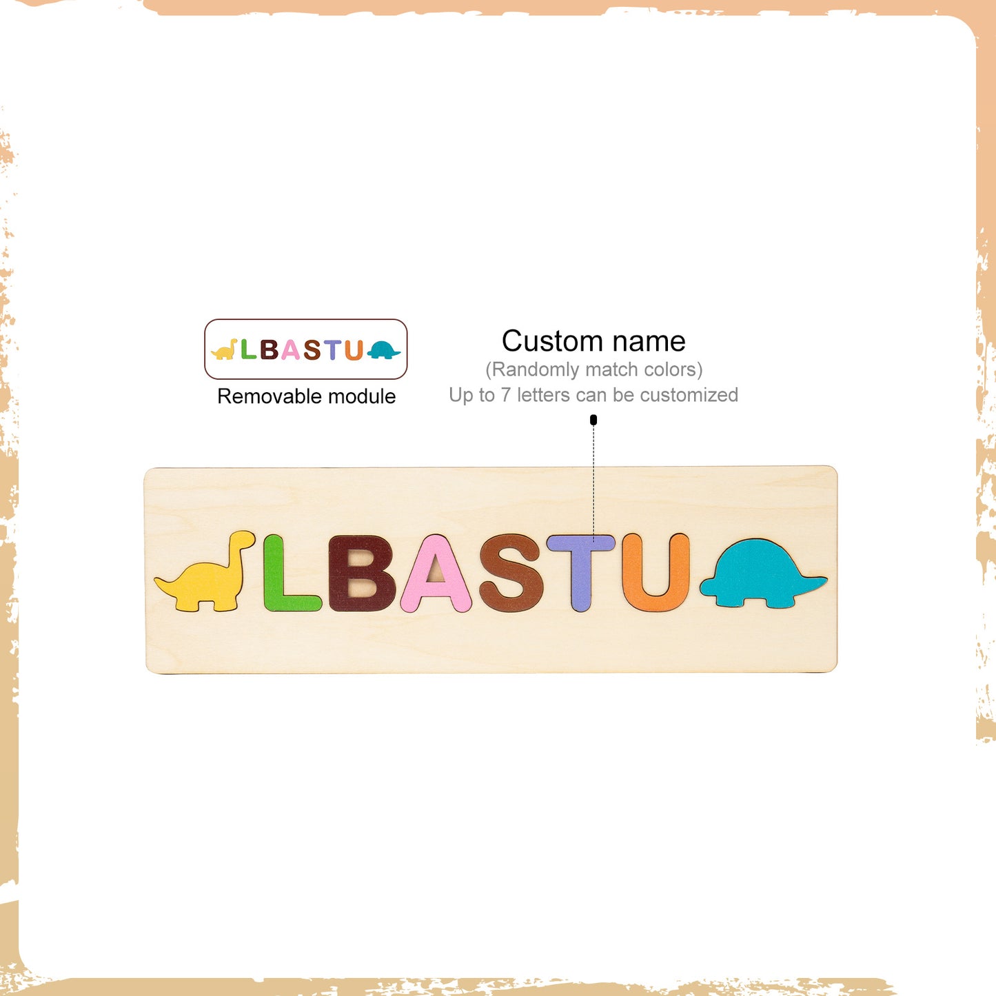 Personalized Baby Name Wooden Puzzle